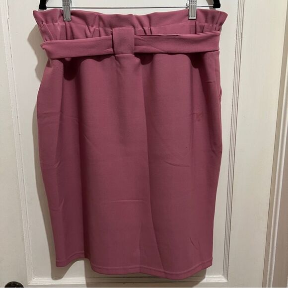 Maze Rose Colored Grocery Bag Skirt Womens 2x - Picture 4 of 8